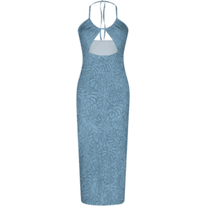 Monstera Halter Dress