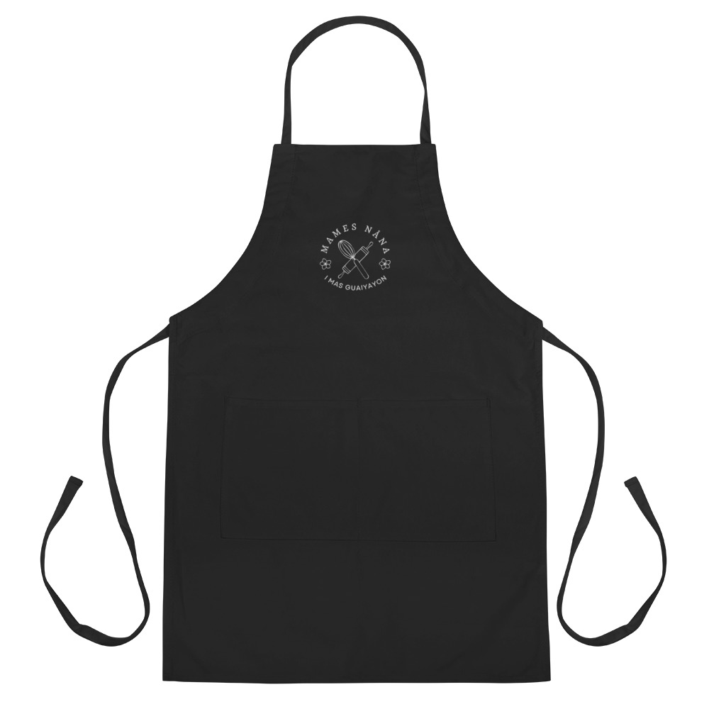 MAMES NÅNA – I Mas Guaiyayon | Black Embroidered Apron
